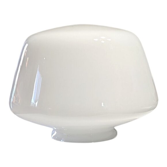 School House Light Globe White Milk Glass Ceiling Light Globe 8" Farmhouse VTG - Picture 2 of 8